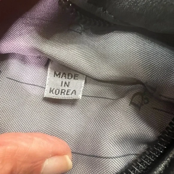 Vintage Dior Black Calfskin Leather Tote Shoulder Bag Made in Korea - Picture 9 of 14